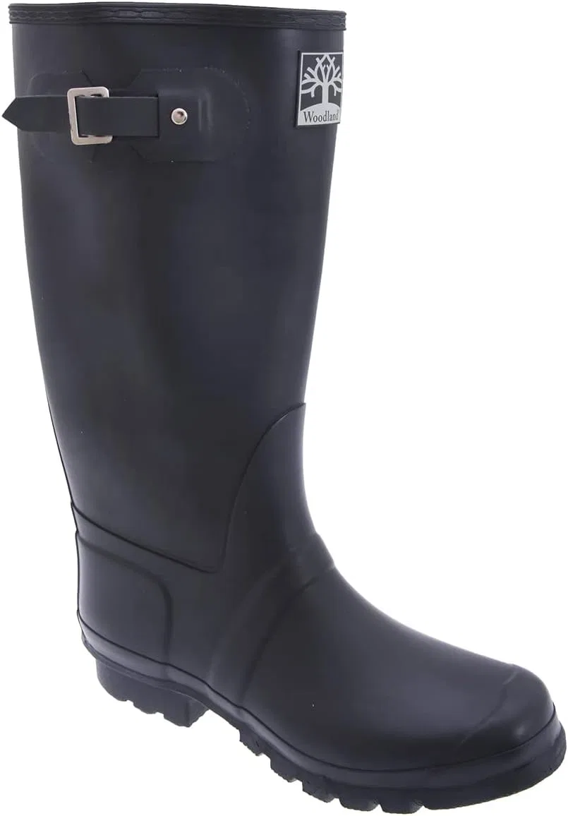 Резиновые ботинки Woodland унисекс с широкой посадкой и пряжкой, 2-Navy