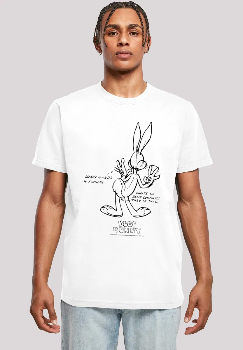 

Футболка F4NT4STIC "Looney Tunes Bugs Bunny White Belly", принт, белый