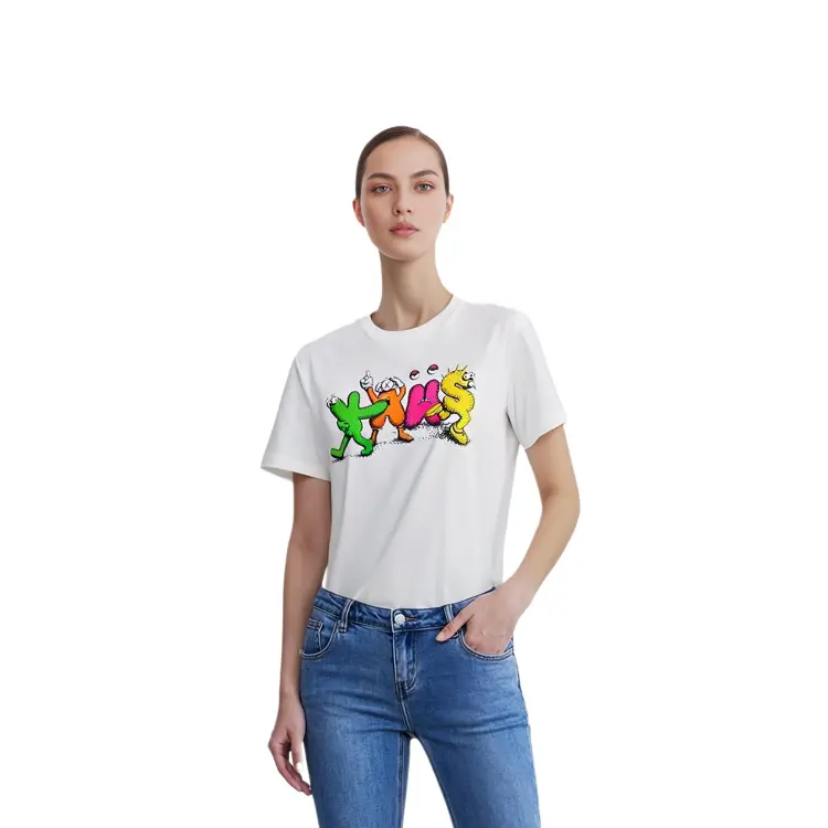 Футболка Kaws Co-Brand Collection унисекс белая Uniqlo, белый — фото 3