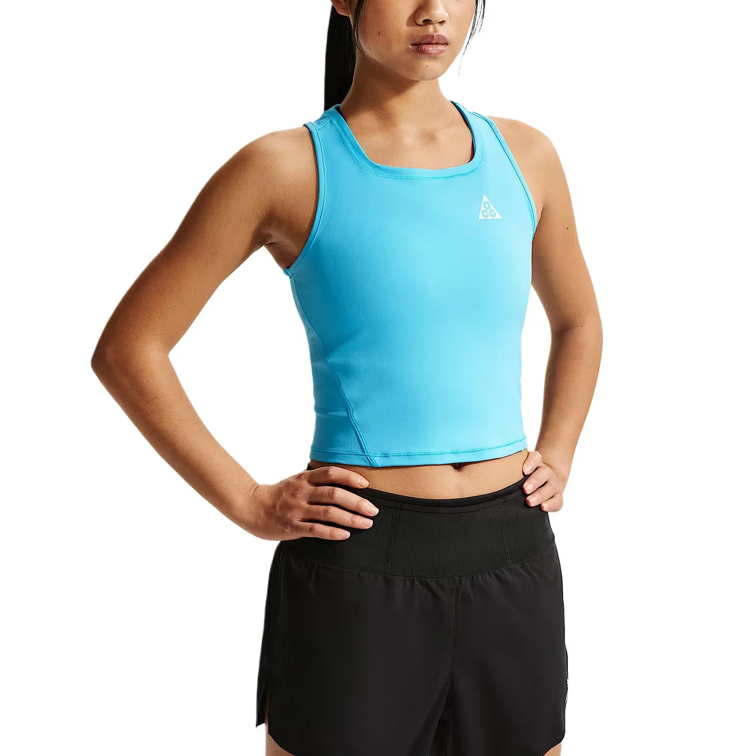Женский топ для бега ACG Running Tank Top Nike, Baltic Sea Blue/Mountain White