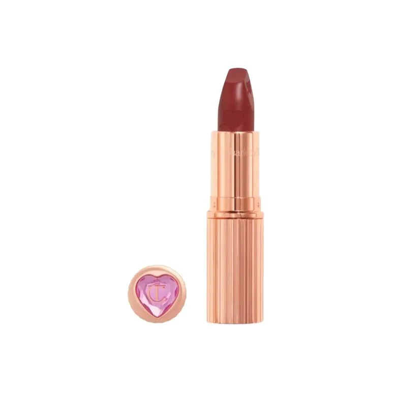 Charlotte Tilbury Помада-блеск для губ увлажняющая кремовая CT Love Bedside Talk Collection K.I.S.S.I.N.G Pink Diamond Golden Tube Light Kiss, #LOVE TALK Strawberry Red