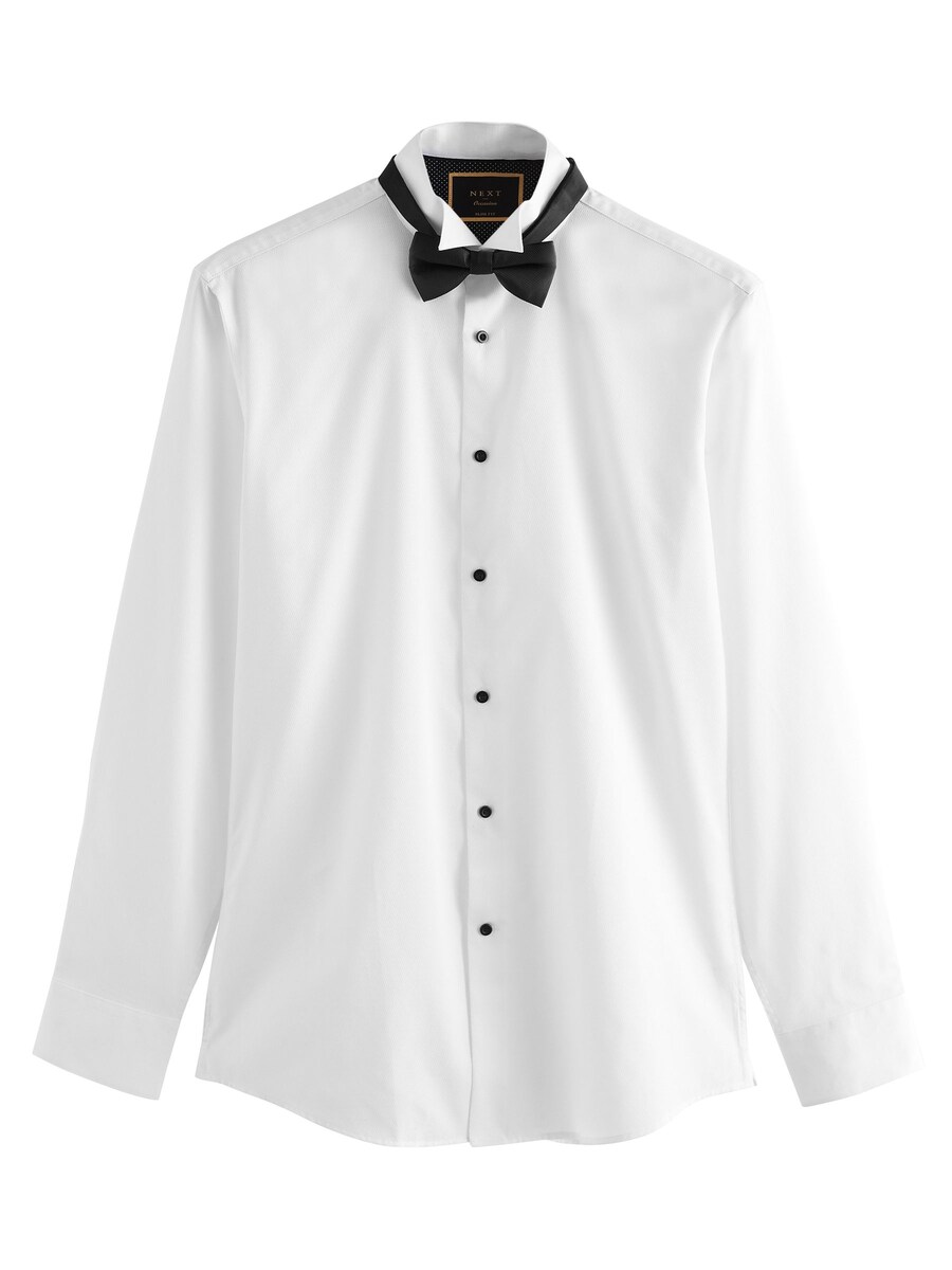 

Рубашка Slim Fit на пуговицах Next, белый