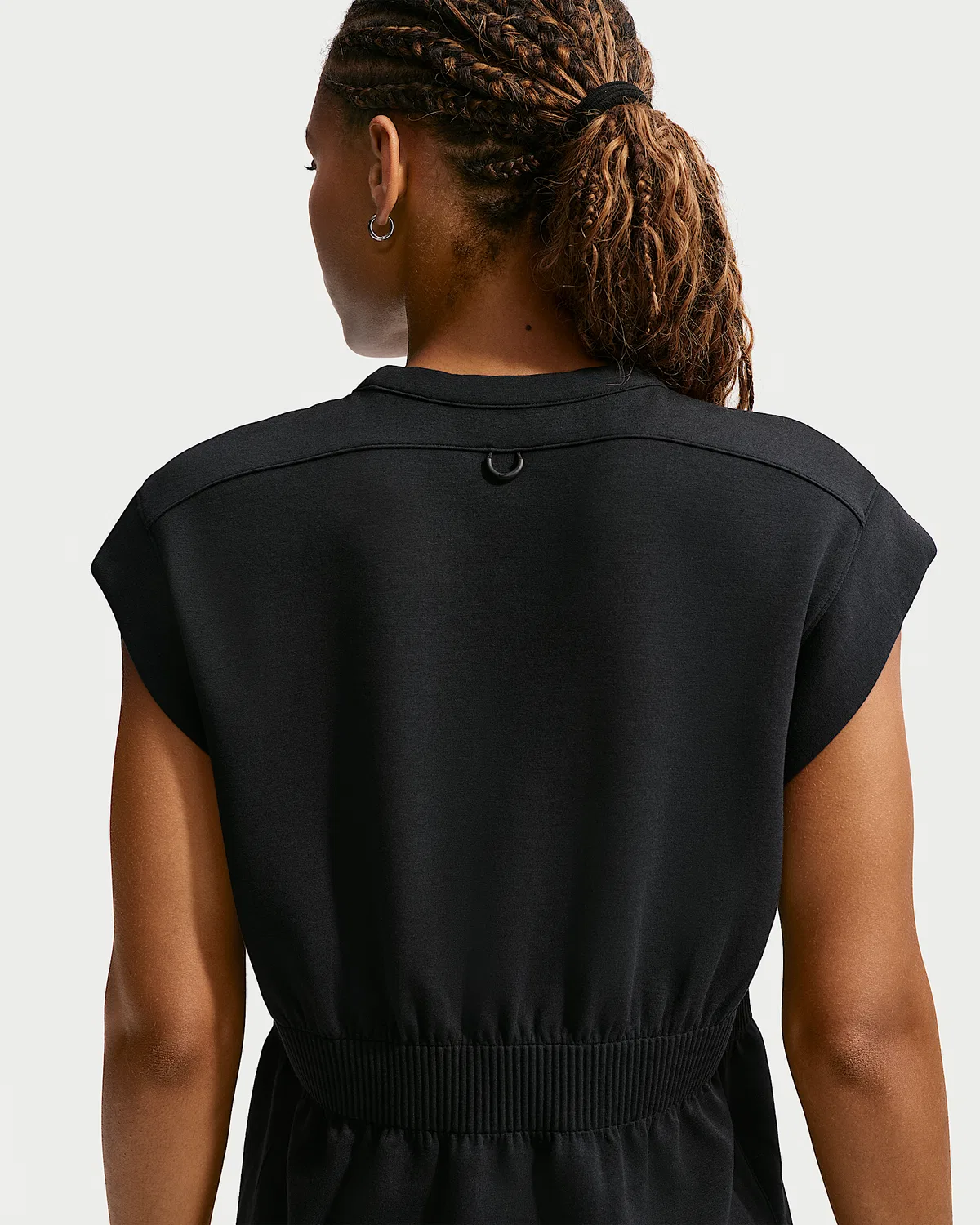 Женское платье Dri-FIT Nike 24.7 ImpossiblySoft, Black/Black/Dark Smoke Grey — фото 3