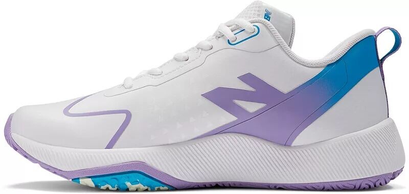 Женские кроссовки для софтбола для газона New Balance FuelCell Romero Duo Unity, белый/серебристый — фото 3