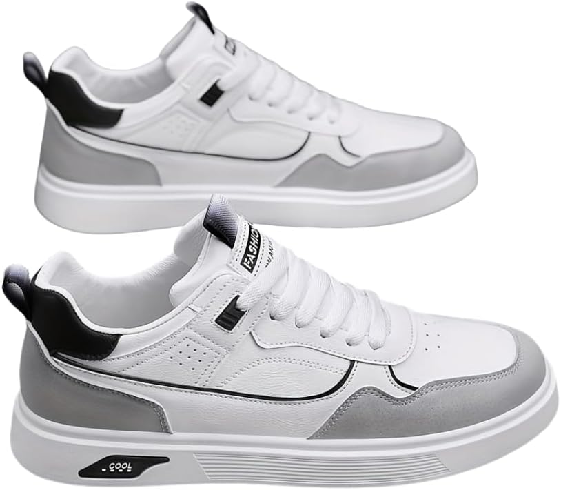 

Мужские кеды Hhhchpm однотонные, повседневные с шнуровкой, удобные нескользящие кроссовки для активного отдыха на свежем воздухе, белый