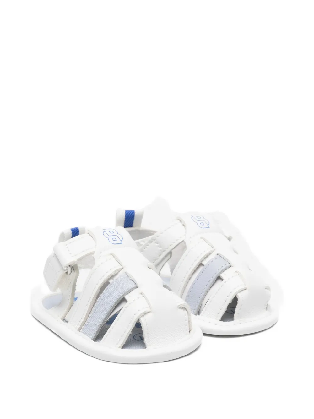 

Детские пинетки с логотипом Boss Kidswear, белый