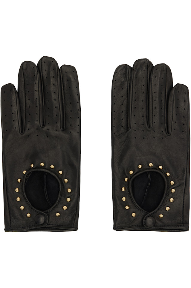 

Ernest W. Baker Черные кожаные перчатки для вождения