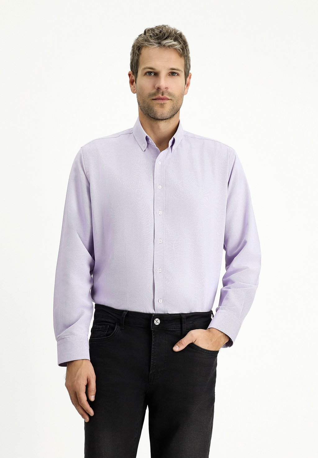 

Рубашка LONG SLEEVE REGULAR FIT OXFORD Kigili, сиреневый