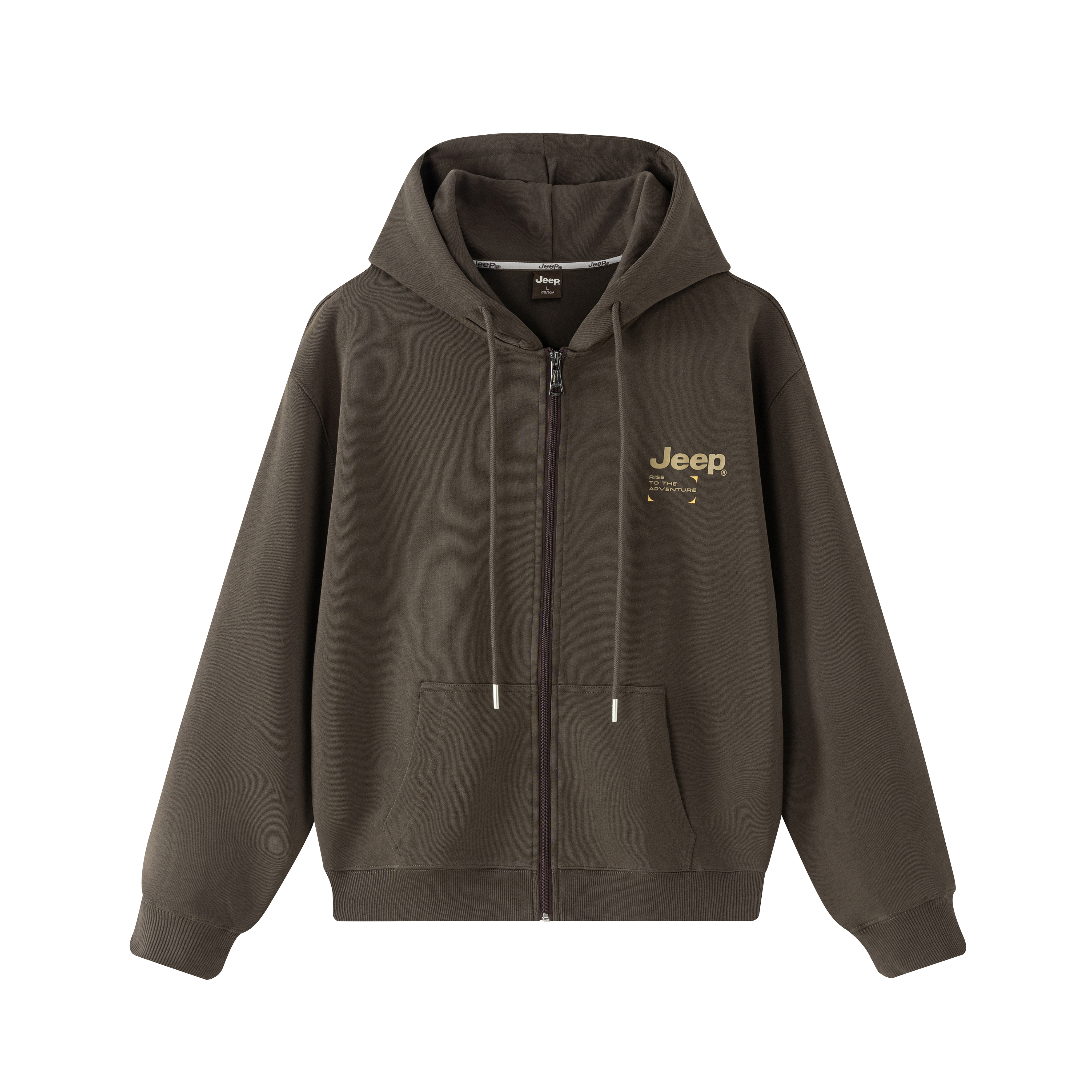 

Свитшот-куртка Leisure Collection Unisex Jeep, коричневый