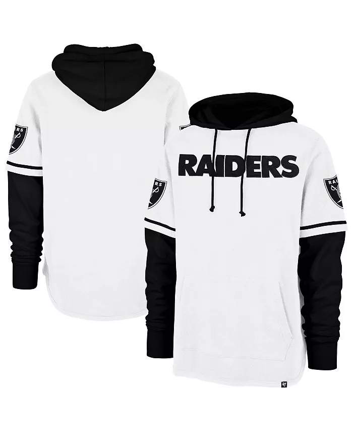 

Мужская белая толстовка с капюшоном Las Vegas Raiders Trifecta Shortstop '47 Brand