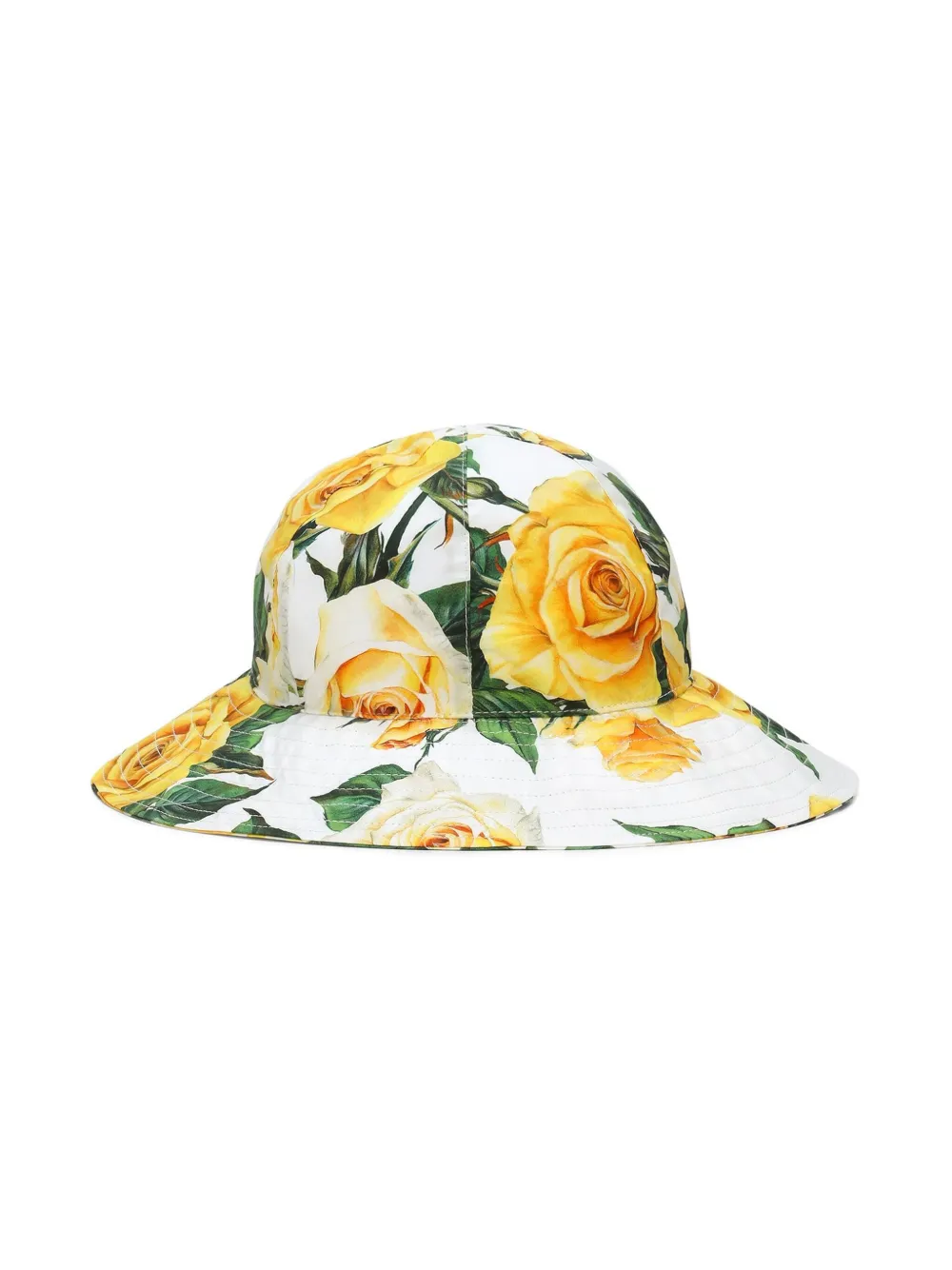 

Панама с цветочным принтом Dolce & Gabbana Kids, белый