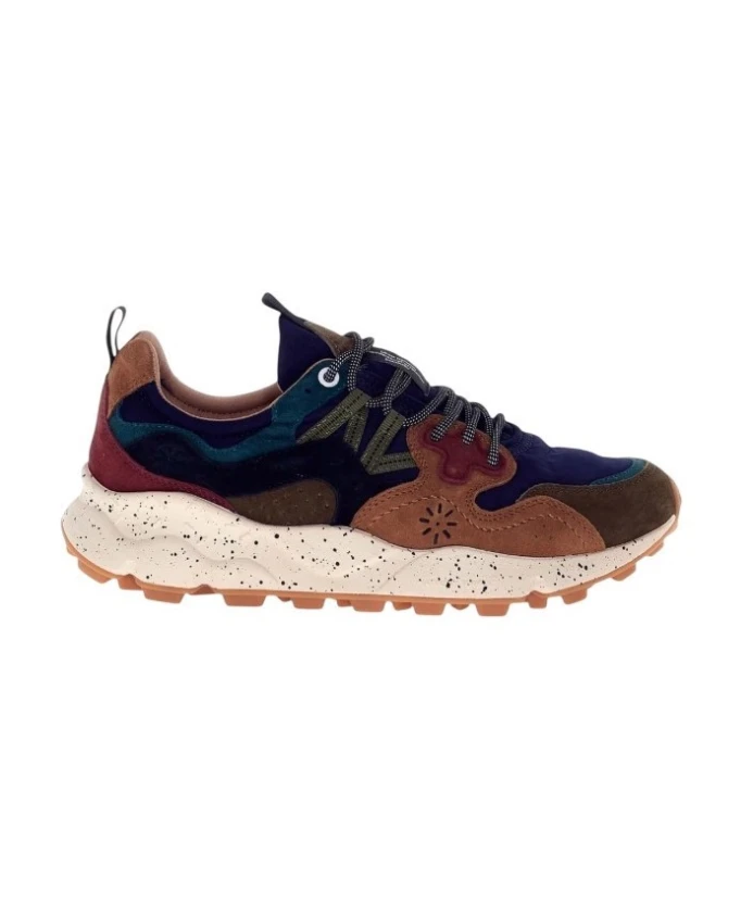 

Низкие хлопковые кроссовки с пробковой стелькой Flower Mountain, мультиколор