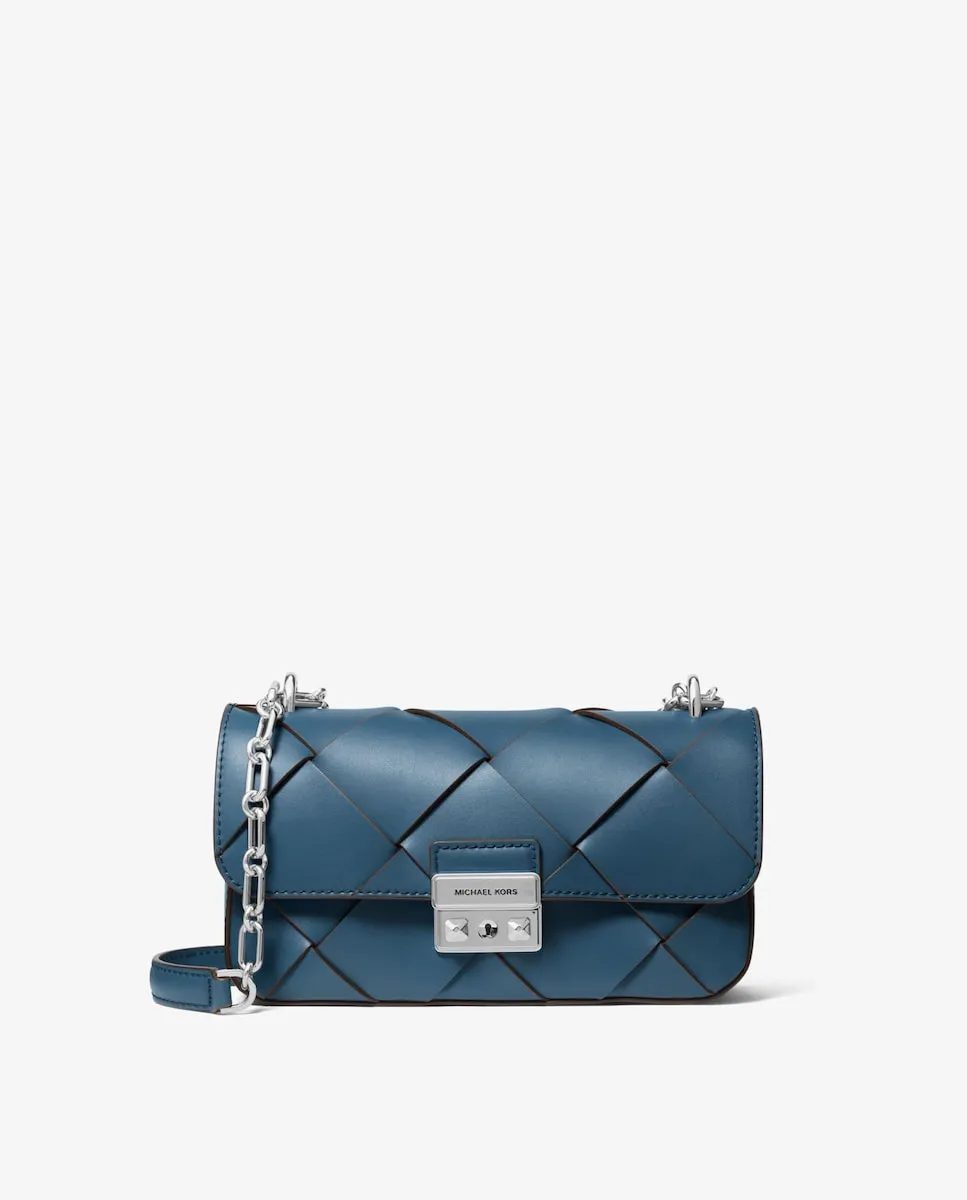

Женская кожаная сумка через плечо Tribeca Michael Michael Kors, тёмно-синий