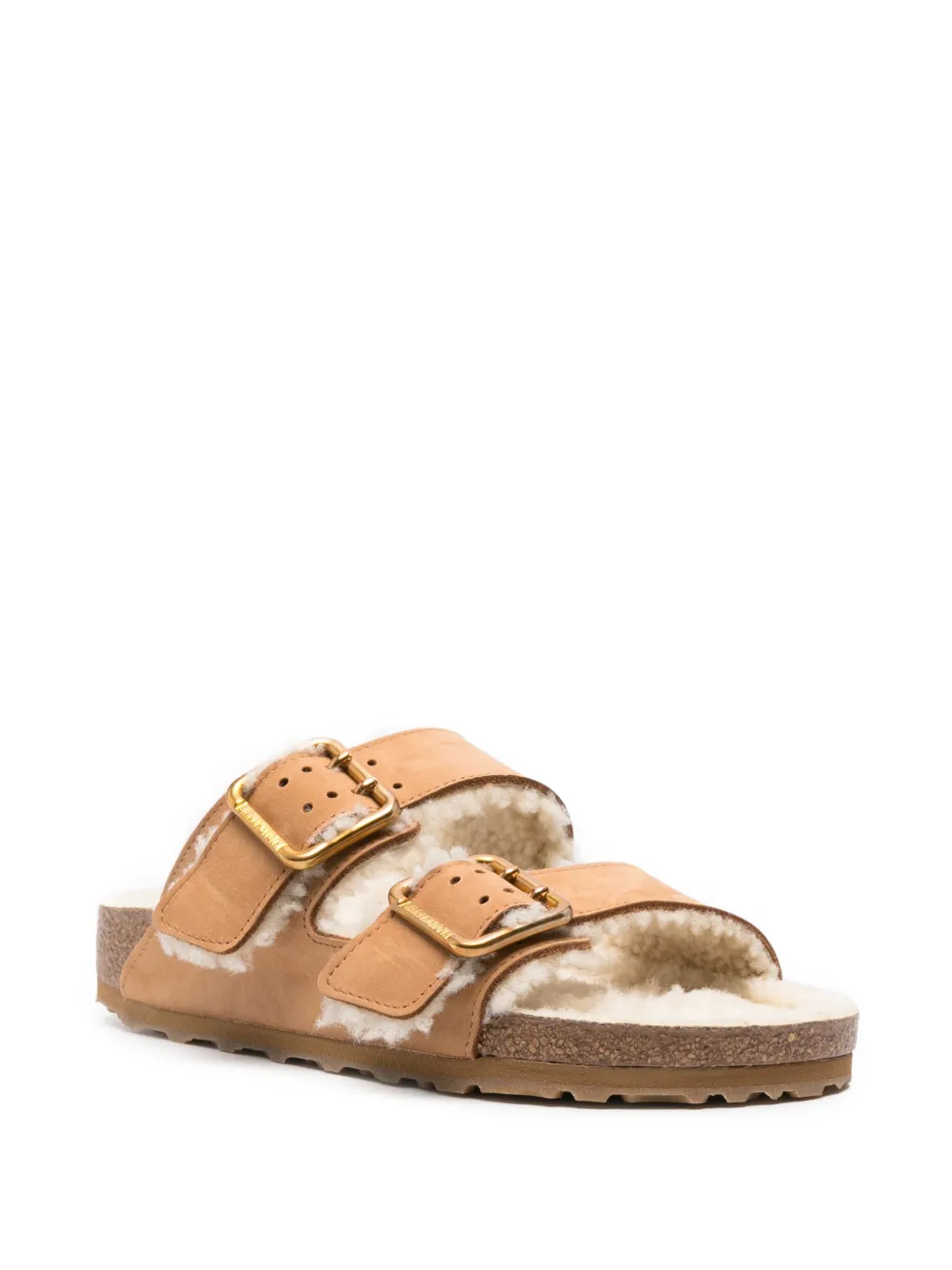 Сандалии Arizona из овчины BIRKENSTOCK, коричневый — фото 2