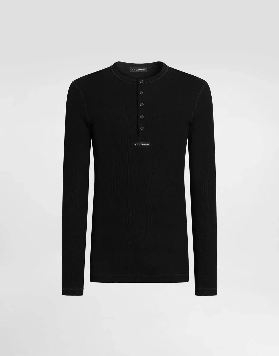 Футболка Serafino из джерси с логотипом Dolce & Gabbana, черный