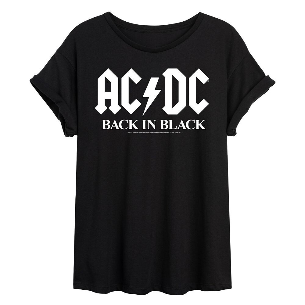

Струящаяся футболка AC/DC для юниоров "Back In Black" Licensed Character, черный