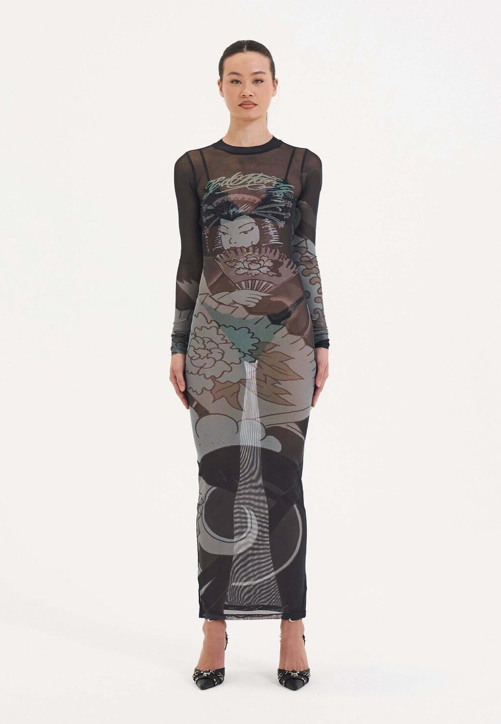 

Длинное платье GEISHA FAN Ed Hardy, черный