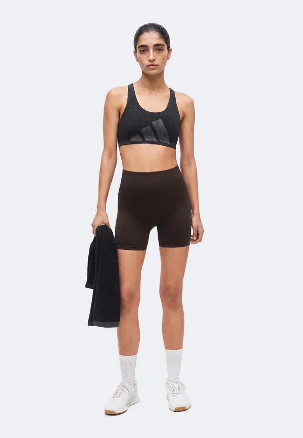 Леггинсы Adidas Performance, кофе с молоком — фото 2