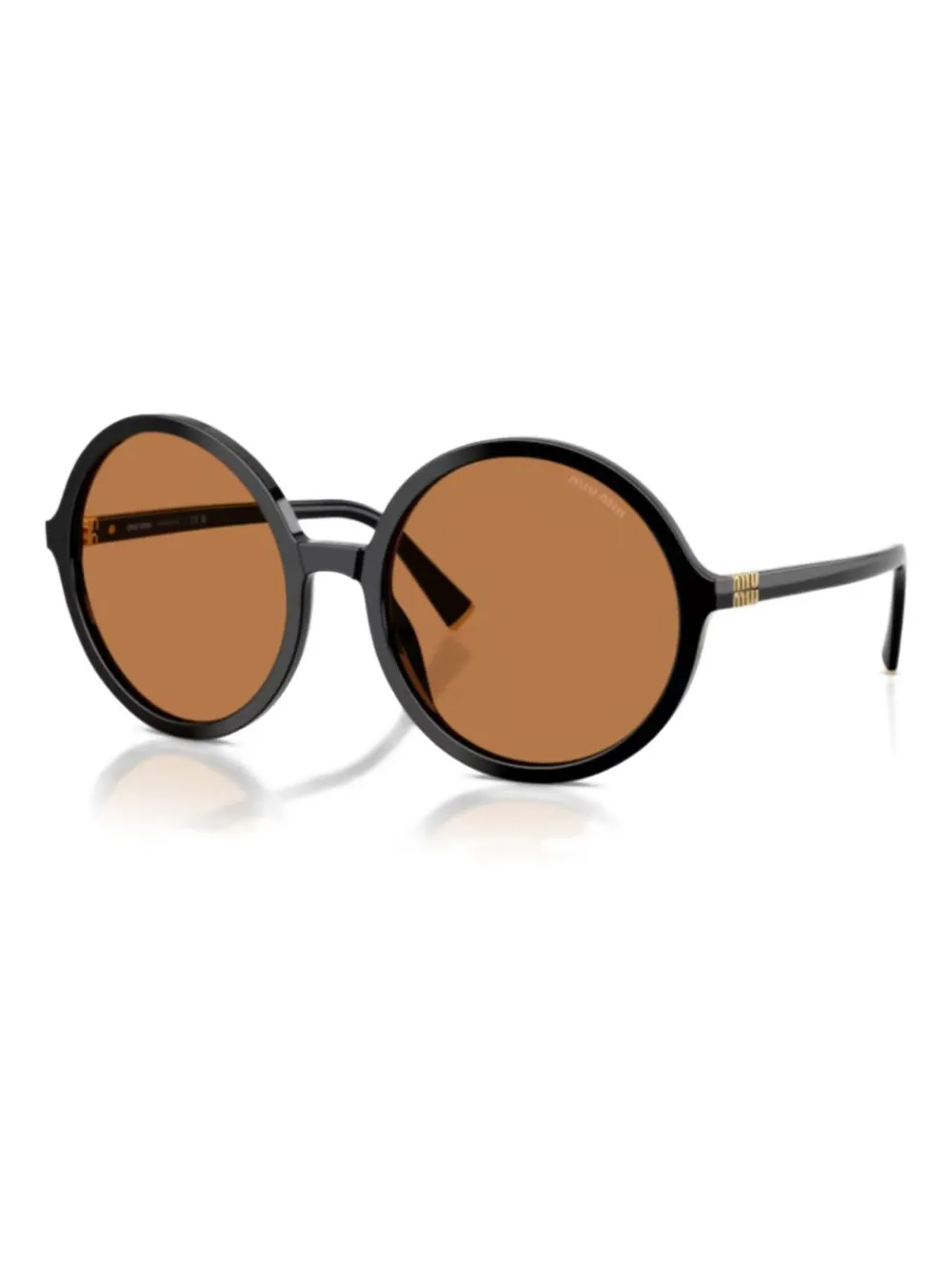 

Солнцезащитные очки с круглыми оправами MIU MIU, черный