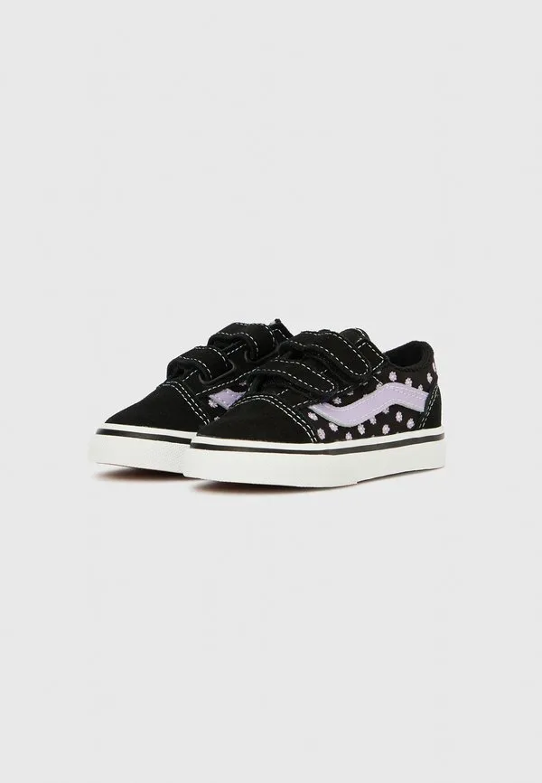 Классические скейтбордистские кроссовки унисекс Vans, Black/Purple — фото 2