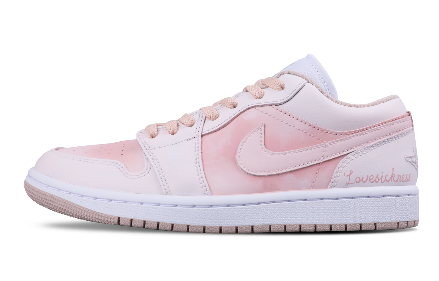 

Кроссовки Air Jordan 1 Vintage Basketball Shoes Unisex Low-top Pink/white, цвет Lotus Color