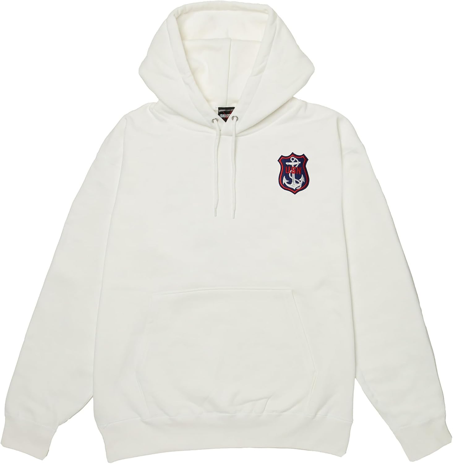 

Толстовка с капюшоном в стиле F, нашивка с гербом армии США, плотная ткань 12,4 унции, подкладка с начесом, толстовка без капюшона, белая F-Style