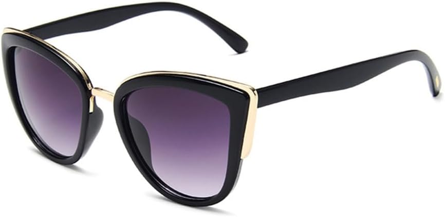 

Солнцезащитные очки «Кошачий глаз» для женщин, винтажные, с градиентным переходом цвета, ретро, ​​солнцезащитные очки «Кошачий глаз» для женщин, защита от ультрафиолета UV400 LANGSER, 1-black