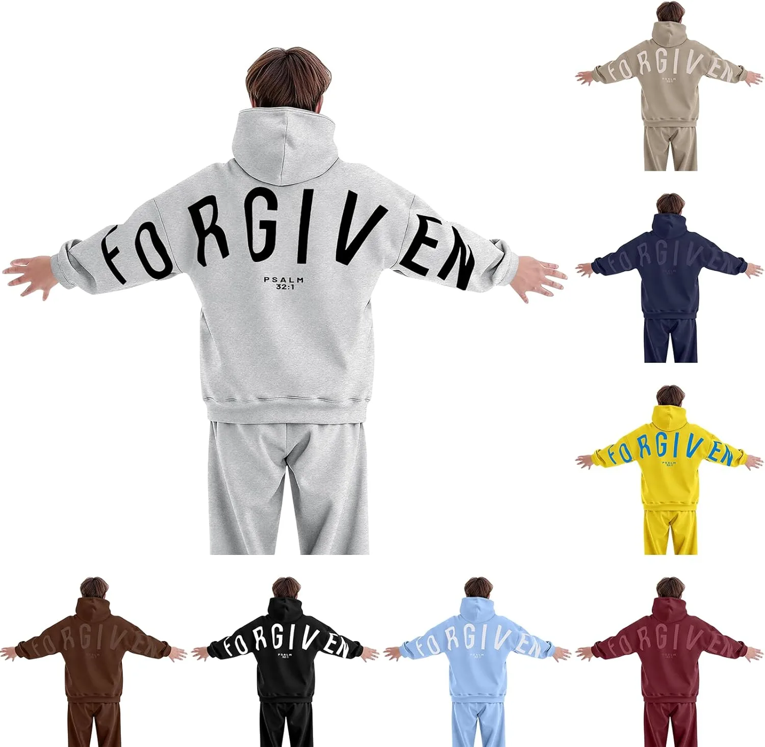 

Толстовка Forgiven с принтом и оверсайз