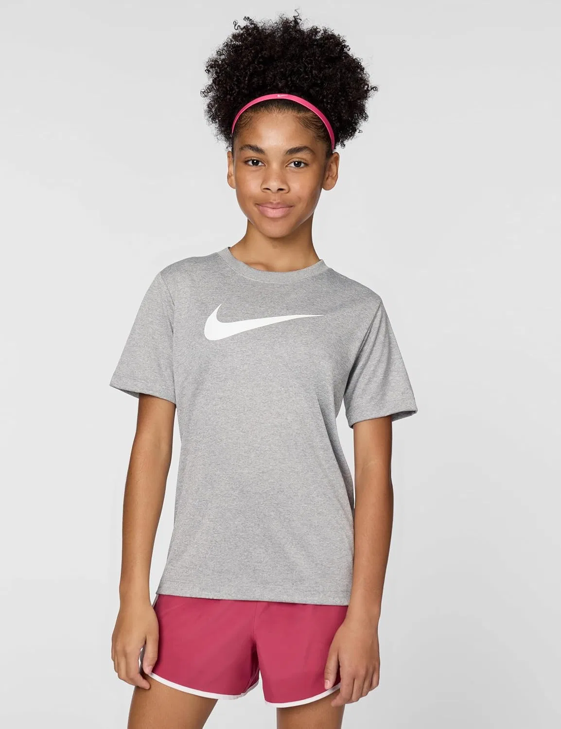 Футболка Nike Legend Dri-FIT, цвет Tumbled Grey/Flat Silver/Heather — фото 2