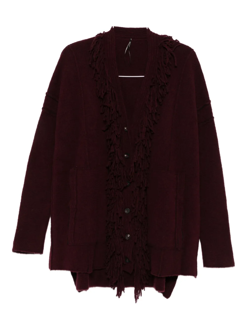 

Кардиган с бахромой Masnada, красный