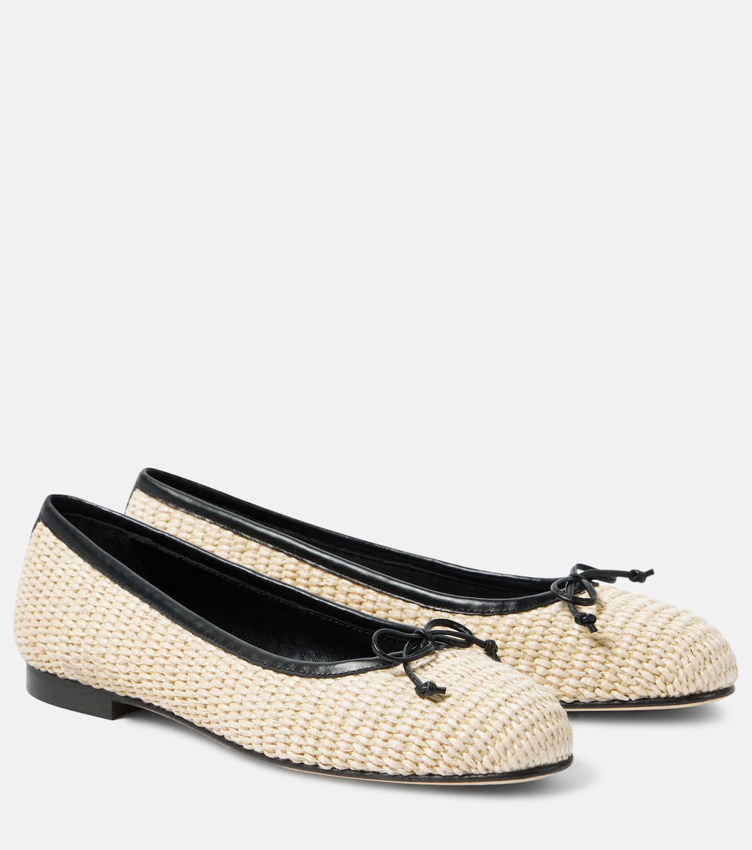 Балетки Veralli из рафии Manolo Blahnik, бежевый