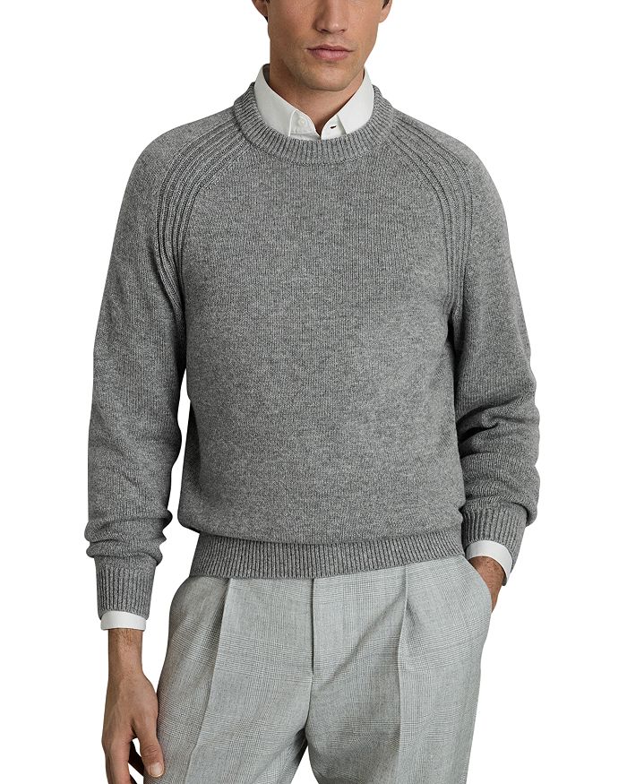 

Облегающий шерстяной свитер Cloud Regular Fit REISS, серый