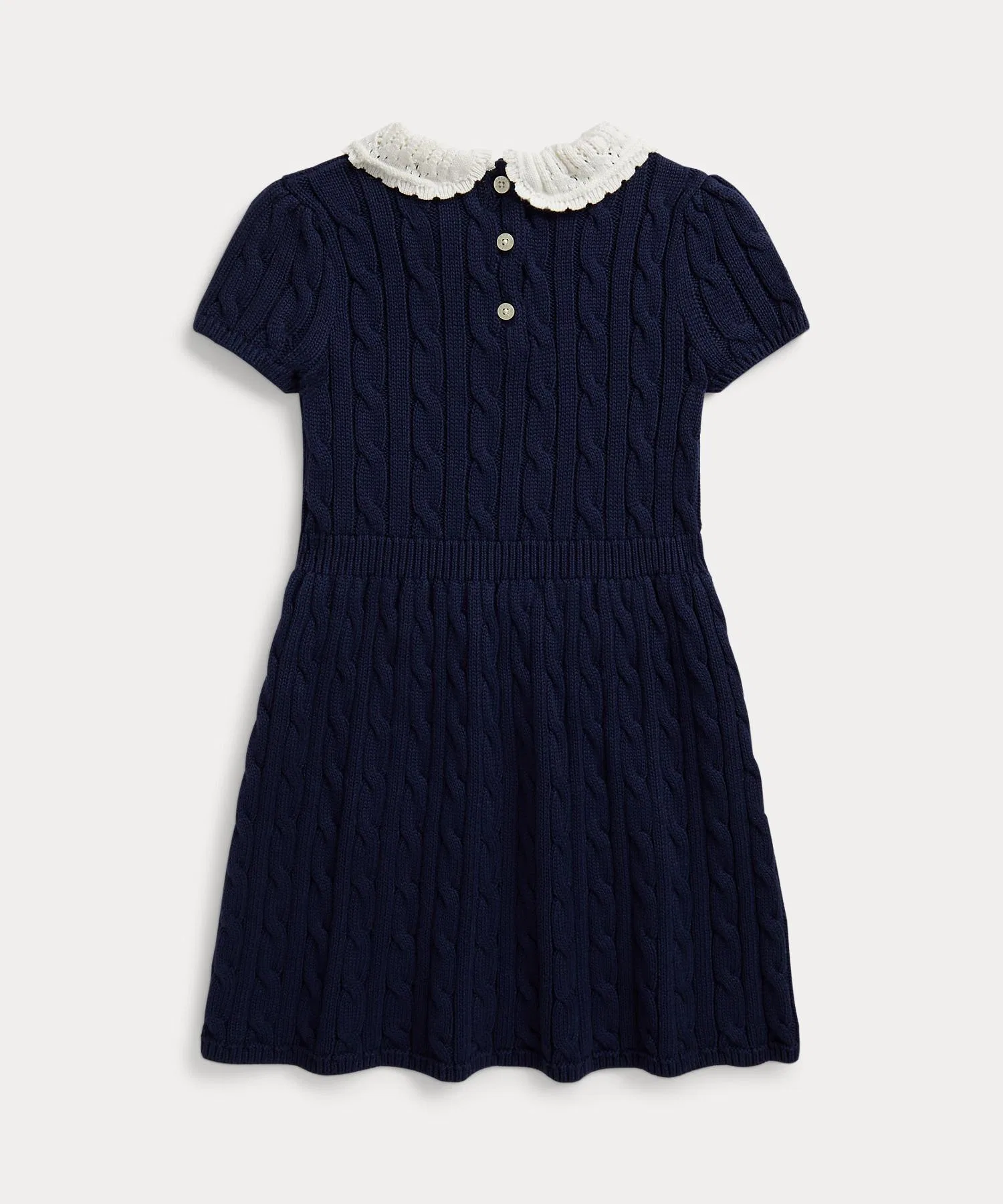 Детское платье Polo Ralph Lauren с кабельным узором — фото 2