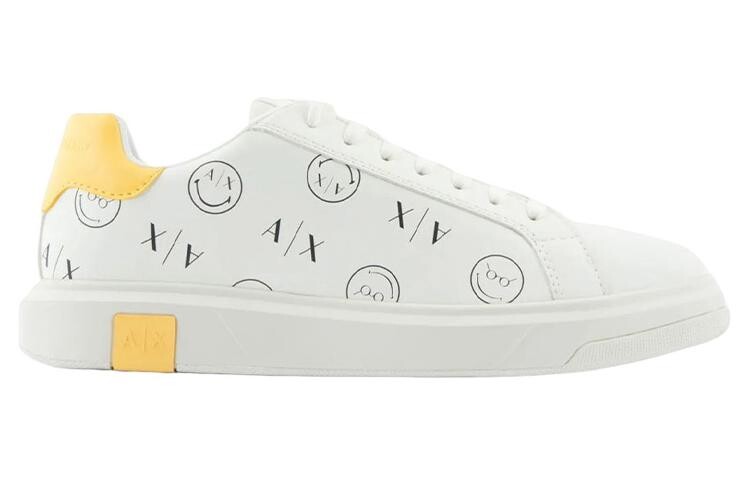 

Кеды мужские, Smileyworld X обувь для скейтбординга низкая белый Armani Exchange