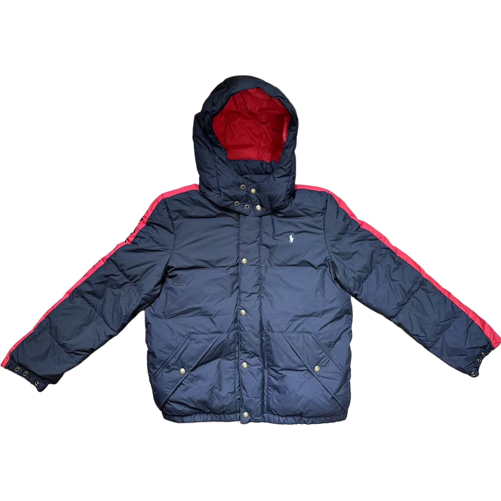 Пуховик FW24 подростки Polo Ralph Lauren, черный/красный — фото 3