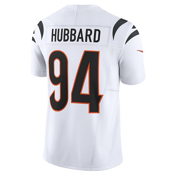 Мужская футболка Sam Hubbard Cincinnati Bengals Vapor FUSE Limited белая Nike — фото 4