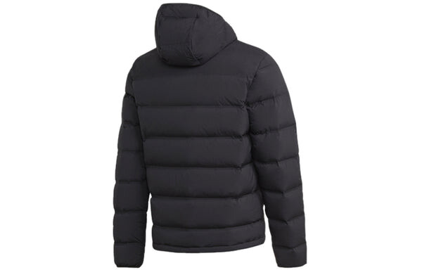 Пуховик adidas Casual Sports hooded down Jacket Black, черный — фото 2