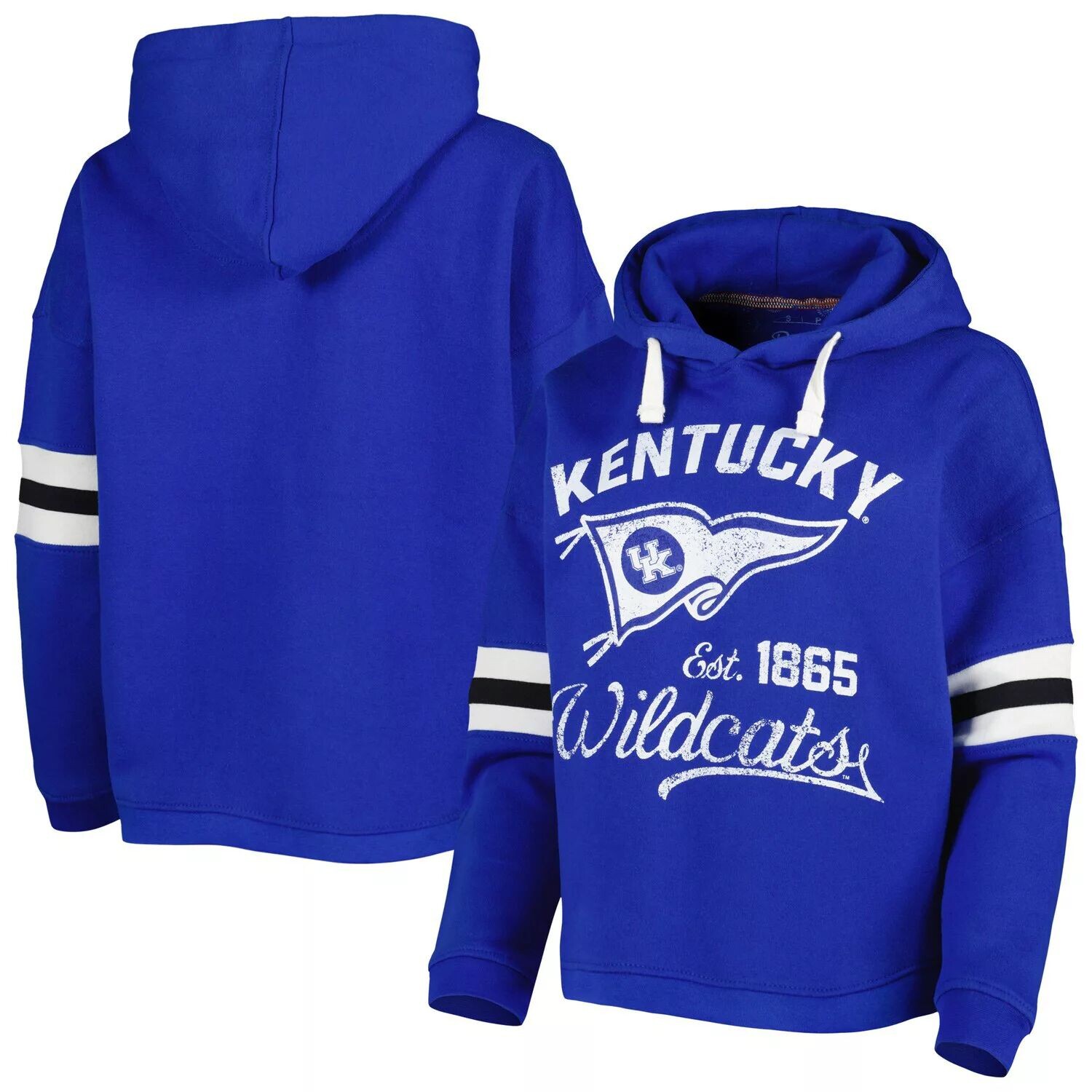 

Женский пуловер с капюшоном Pressbox Royal Kentucky Wildcats Super Pennant