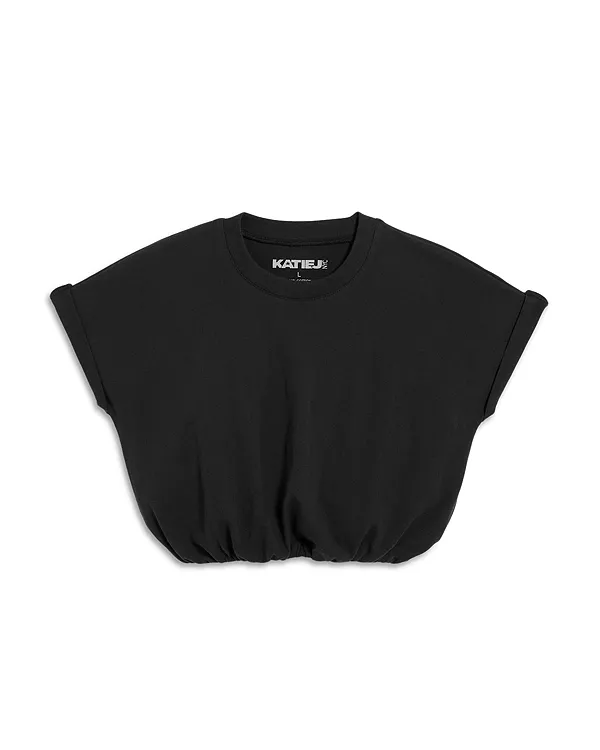 

Укороченная футболка Jojo для девочек-подростков - для детей постарше Katiejnyc, черный