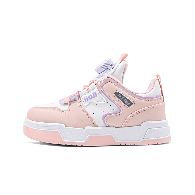 

Детские кроссовки для скейтбординга с низким верхом, амортизирующие, износостойкие, дышащие, противоскользящие BOBDOG, розовый