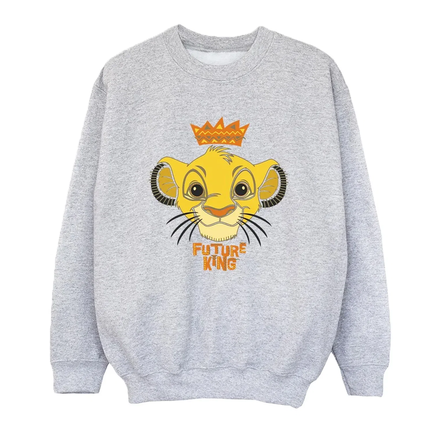 Детский свитшот с принтом Disney Lion King, серый — фото 3