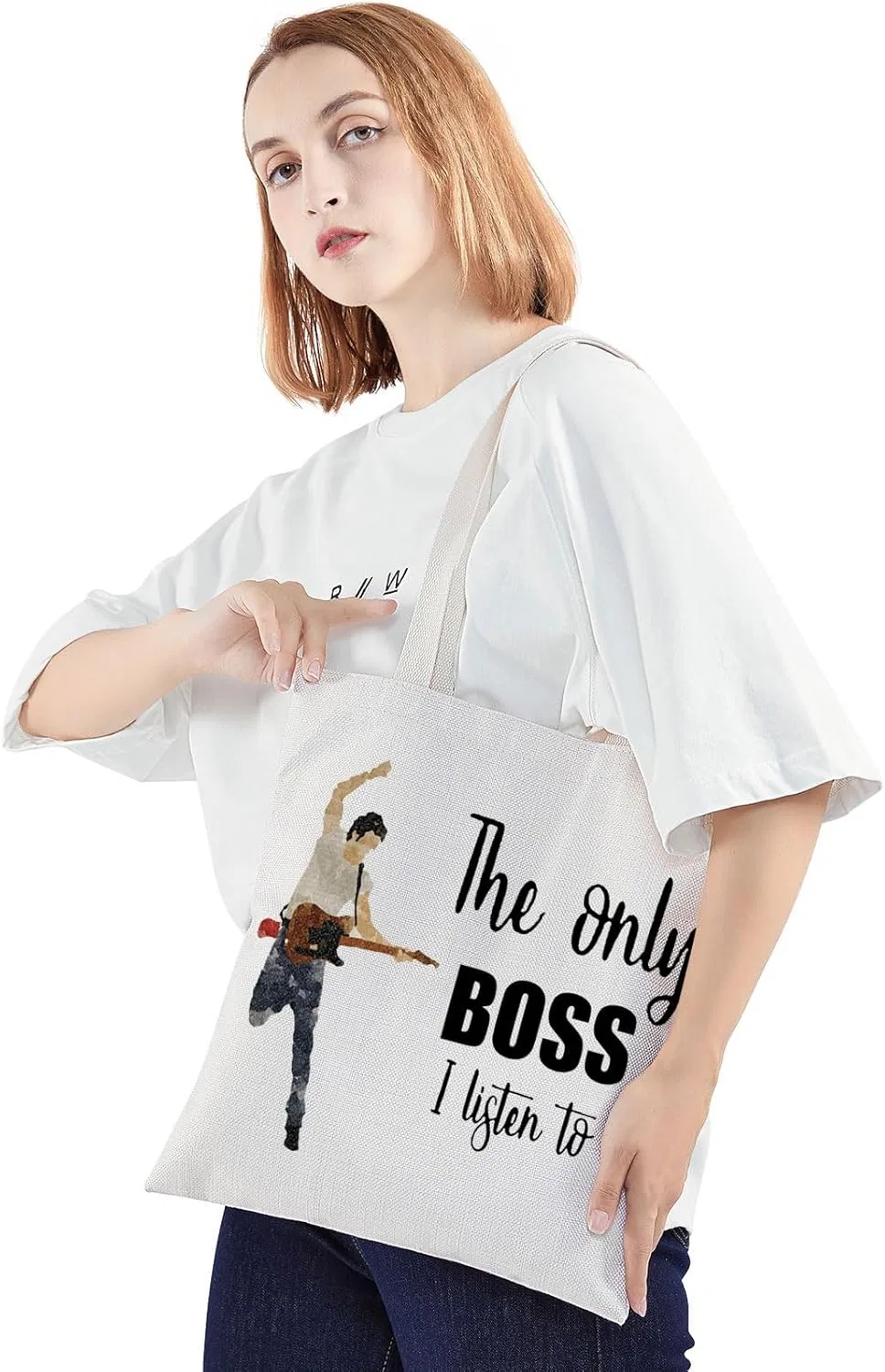 Косметичка на молнии «Bruce Fans The Only Boss I Listen to Music Gift» от MYSOMY Mysomy, The Only Bosstb — фото 3
