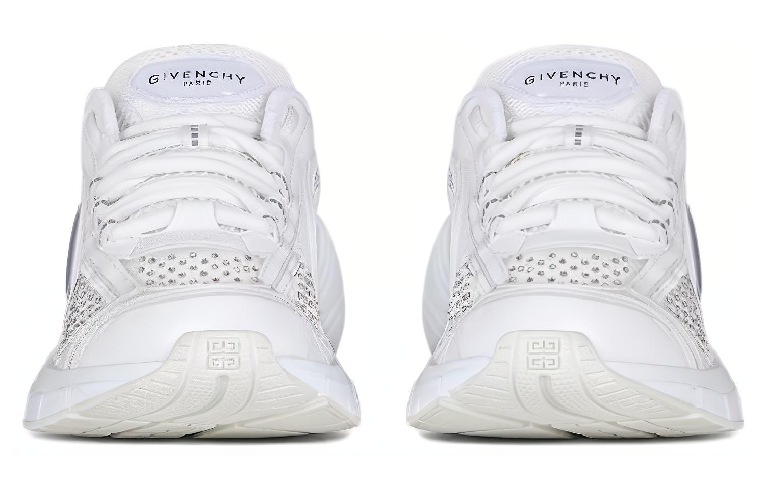 Дышащие низкие повседневные туфли Women's White Givenchy, Original Shoe Box Included — фото 4