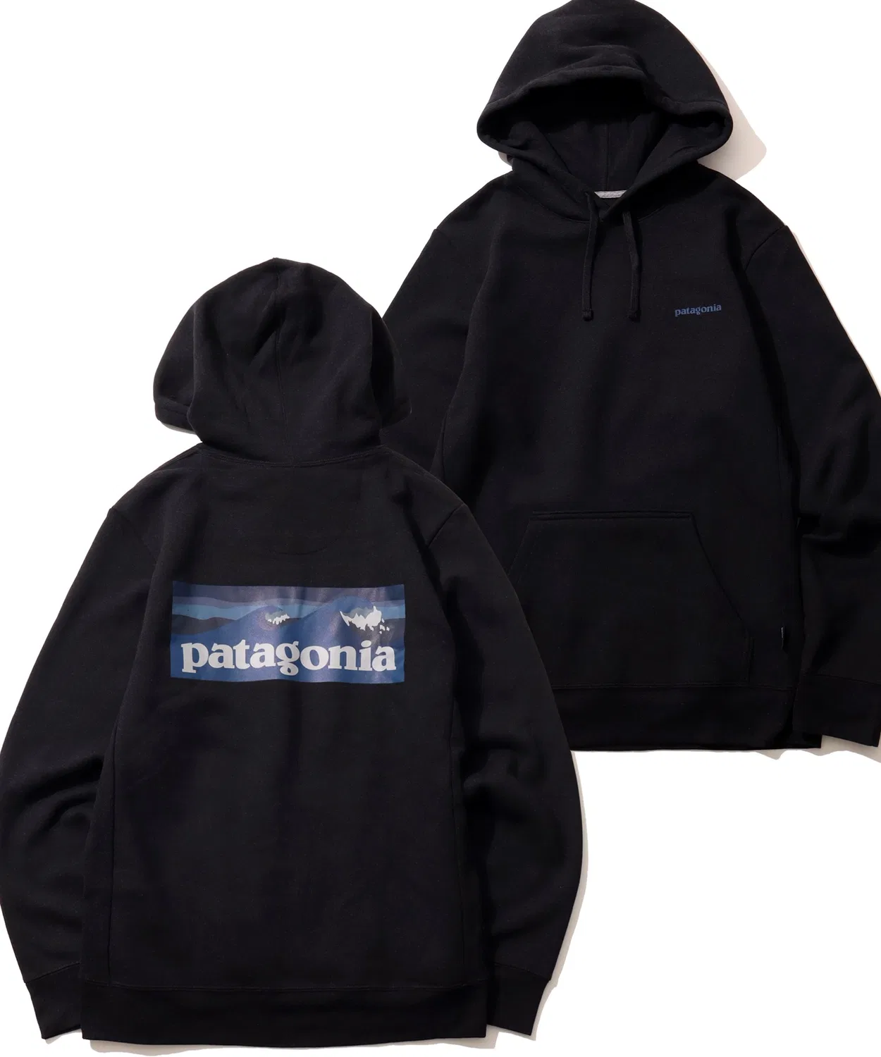Толстовка с капюшоном Patagonia Boardshort Logo Uprisal Hoody, чёрный