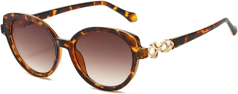 

Роскошные солнцезащитные очки «кошачий глаз» с градиентным переходом цвета, желейная оправа, индивидуальный дизайн, повседневные мужские очки с защитой от УФ-излучения UV400 UATXTAU, Tortoiseshell Brown