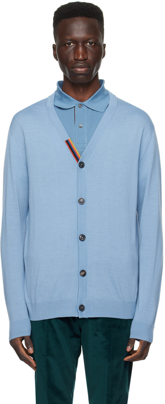

Синий полосатый кардиган Paul Smith