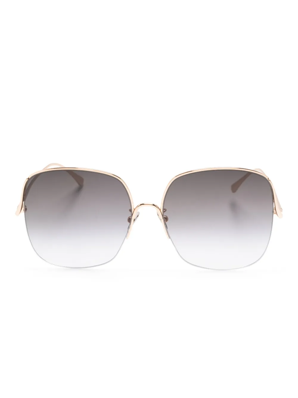 

Солнцезащитные очки в квадратной оправе с эффектом градиента Pomellato Eyewear, золотой