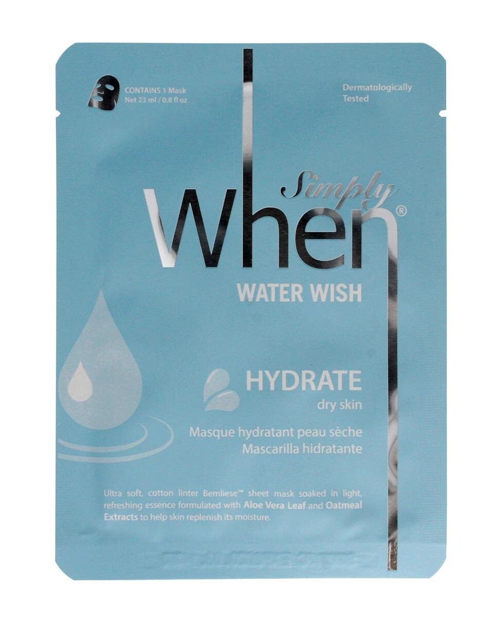 

When Simply, Тканевая маска для лица, Water Wish
