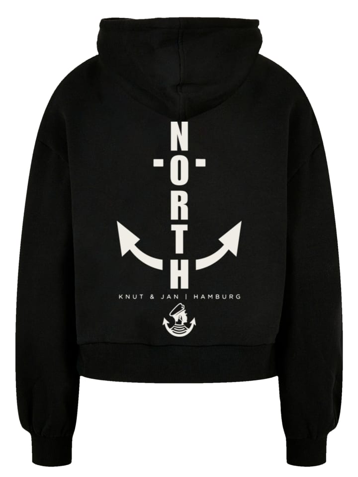 

Худи из органического хлопка North Anchor с женской толстовкой из органического хлопка черного цвета F4NT4STIC