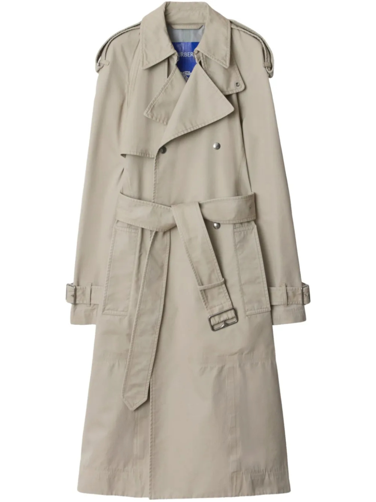 

Burberry длинный тренч, нейтральный